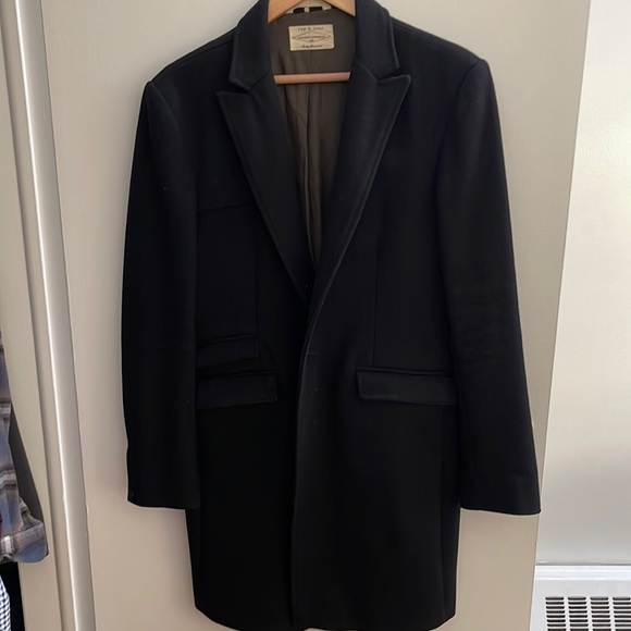 Rag & Bone Top Coat / Pea Coat in mens Small / 38 - Picture 1 of 12